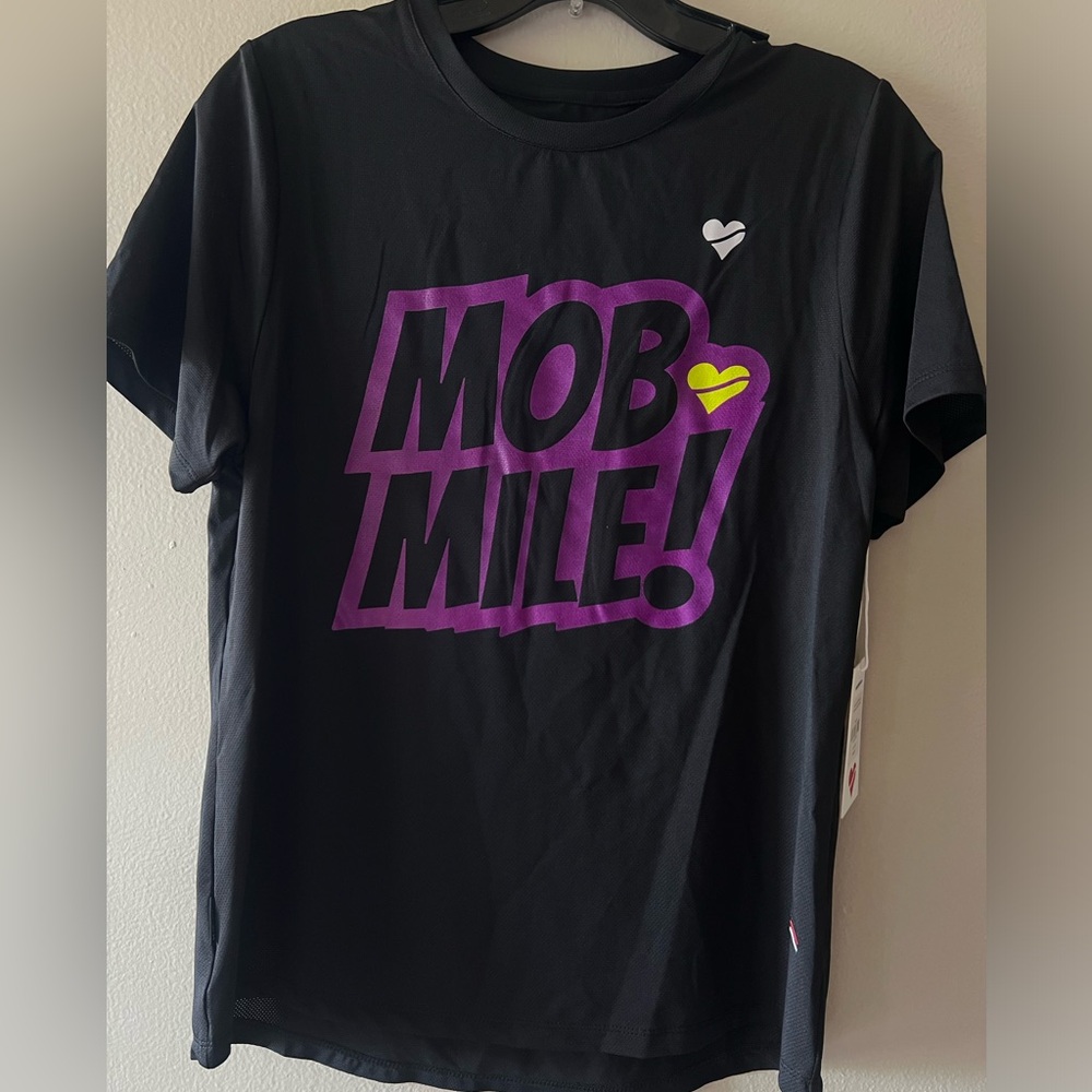 Heartbreack T-Shirt with Purple and Yellow Graphic